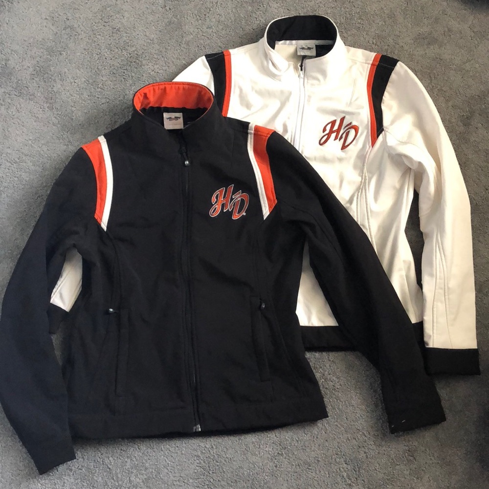 Lot of (2) Harley Davidson shell jackets